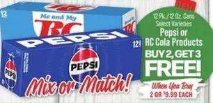 Pepsi -  or RC Cola Products