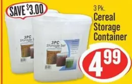 Cereal Storage Container
