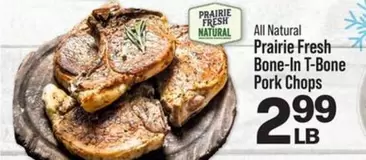 all - Bone-In T-Bone Pork Chops