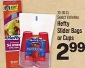 Hefty - Slider Bags or Cups