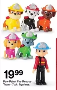 Fire Rescue Team - 7 pk. figurines.