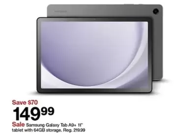 Samsung - Galaxy Tab A9+ 11 tablet with 64GB storage