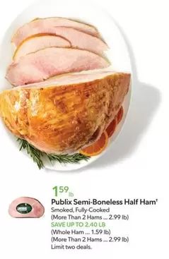 Semi-Boneless Half Ham