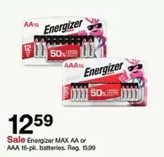 Energizer - MAX AA or AAA 16-pk. batteries
