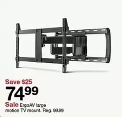 large motion TV mount