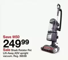 Shark - Rotator Pet Lift-Away ADV upright vacuum