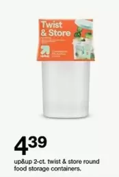 twist & store round food storage containers