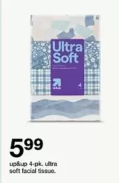 4-pk. ultra soft facial tissue