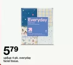 4-pk. everyday facial tissue