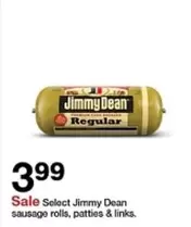 Jimmy Dean - sausage rolls, patties & links