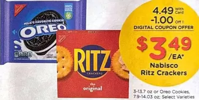 Nabisco - Ritz Crackers, Oreo Cookies