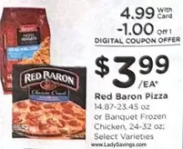 Banquet - Pizza or Frozen Chicken