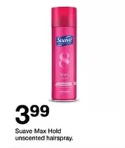 Max Hold unscented hairspray