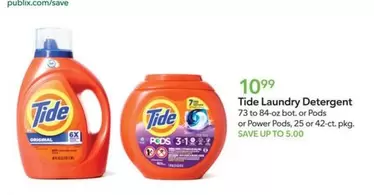 Tide - Laundry Detergent or Pods or Power Pods