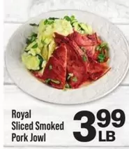 Sliced Smoked Pork Jowl