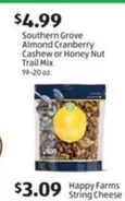Happy Farms - Almond Cranberry Cashew or Honey Nut Trail Mix