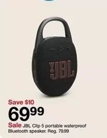 Clip 5 portable waterproof Bluetooth speaker