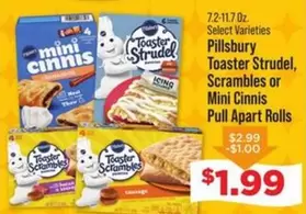 Pillsbury - Toaster Strudel, Scrambles or Mini Cinnis Pull Apart Rolls
