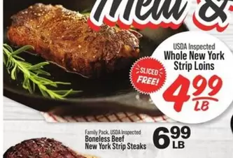 New York - Whole  Strip Loins
