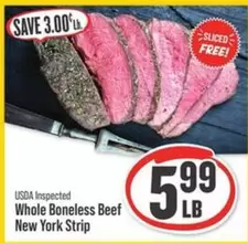 New York - Whole Boneless Beef  Strip