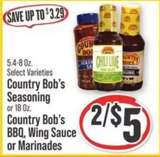 Bob's - Seasoning or BBQ, Wing Sauce or Marinades