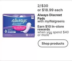 Always - Discreet Pads