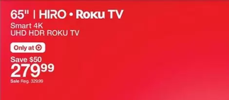 Smart 4K UHD HDR ROKU TV