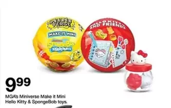 square - Miniverse Make it Mini Hello Kitty & SpongeBob toys