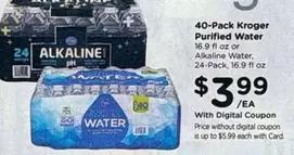 Purified Water or Alkaline Water