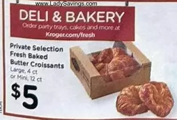 Fresh Baked Butter Croissants