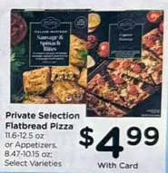 Flatbread Pizza or Appetizers
