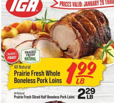 all - Prairie Fresh Whole Boneless Pork Loins