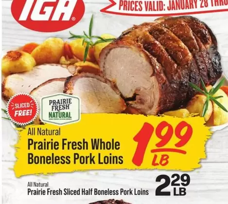 all - Prairie Fresh Whole Boneless Pork Loins