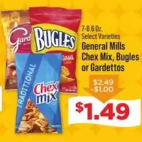 General Mills - Chex Mix, Bugles or Gardettos