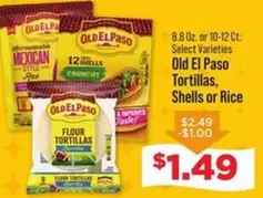 Old El Paso - Tortillas, Shells or Rice