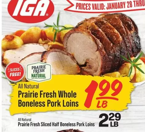 all - Prairie Fresh Whole Boneless Pork Loins