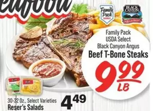 Reser's - Beef T-Bone Steaks