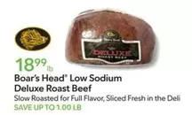 Boar's Head - Low Sodium Deluxe Roast Beef