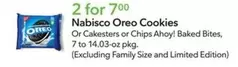Nabisco - Oreo Cookies, Cakesters or Chips Ahoy! Baked Bites
