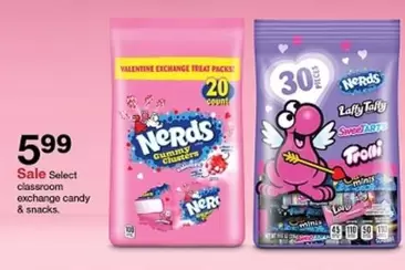 valentine - classroom exchange candy & snacks