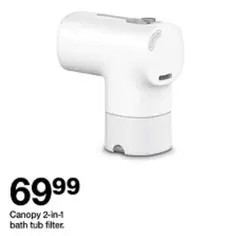 2-in-1 bath tub filter