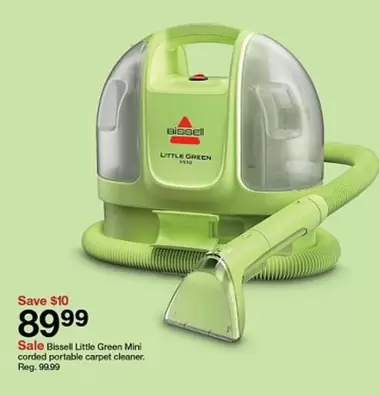 Bissell - Little Green Mini corded portable carpet cleaner