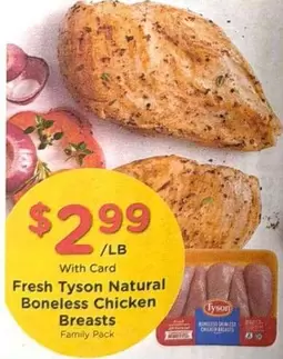 Tyson - Natural Boneless Chicken Breasts
