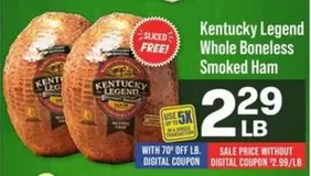 Whole Boneless Smoked Ham