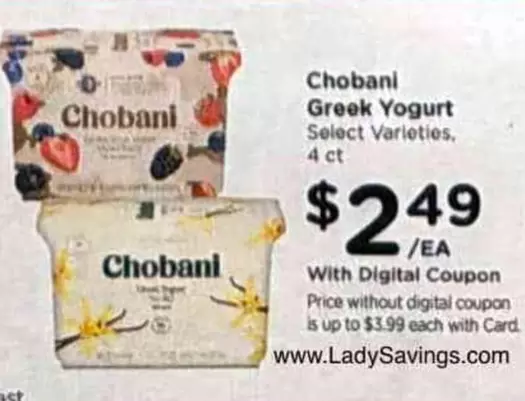 Chobani - Greek Yogurt