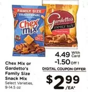 Chex Mix -  or Gardetto's Family Size Snack Mix