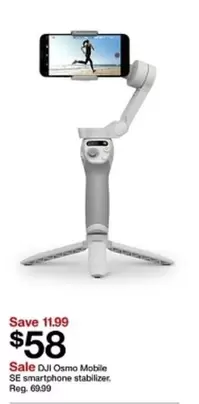 Osmo Mobile SE smartphone stabilizer