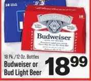 Budweiser -  or Bud Light Beer