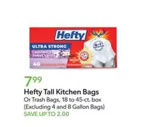 Hefty - Tall Kitchen Bags Or Trash Bags