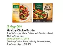Healthy choice - Entrée